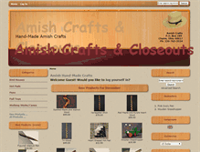 Tablet Screenshot of amishcraftsandcloseouts.com